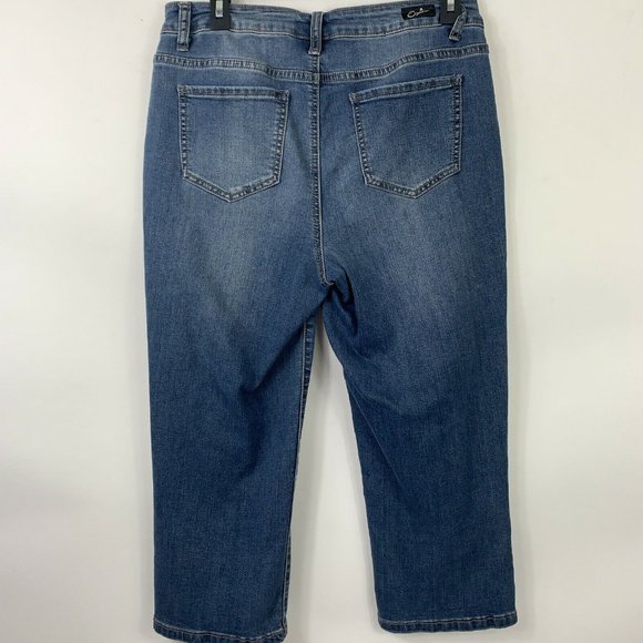 Earl Denim Stretch Jeans Capris Wm Sz 10 - Picture 4 of 6